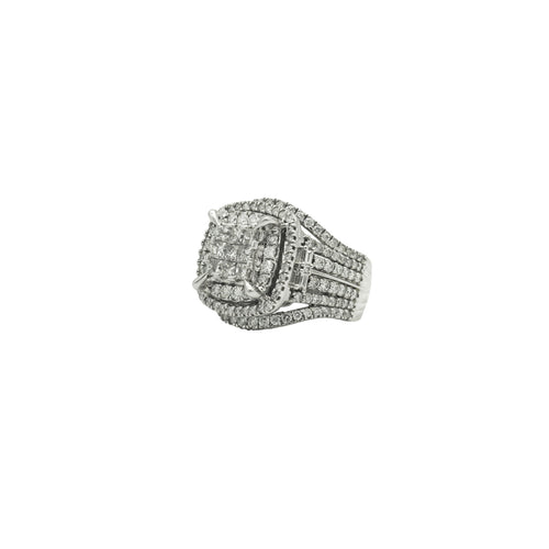 10K Gold Encrusted 3.0 tcw Diamond Ring