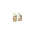 14K White and Yellow Gold Drop Earrings with .50 tcw in Diamonds
